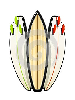 Surf board for sutfing. Sport inventories.