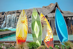 Surf boards Hawaii resort