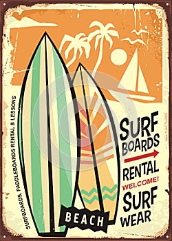 Surf boards and surfing equipment rentals photo