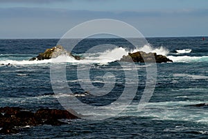 Surf Breaking Asilomar State Marine Reserve California