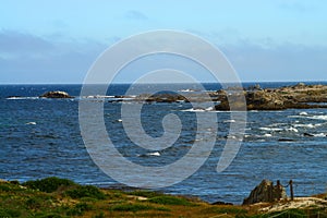 Surf Breaking Asilomar State Marine Reserve California