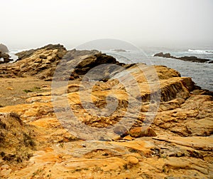 Surf Breaking Asilomar State Marine Reserve California