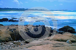 Surf Breaking Asilomar State Marine Reserve California