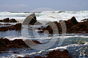 Surf Breaking Asilomar State Marine Reserve California