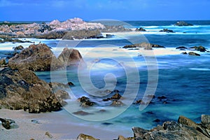 Surf Breaking Asilomar State Marine Reserve California