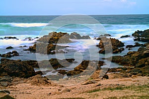 Surf Breaking Asilomar State Marine Reserve California