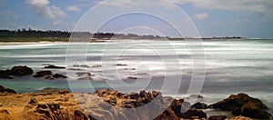 Surf Breaking Asilomar State Marine Reserve California