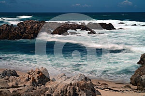 Surf Breaking Asilomar State Marine Reserve California