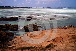 Surf Breaking Asilomar State Marine Reserve California Time Lapse