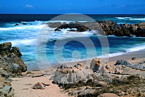 Surf Breaking Asilomar State Marine Reserve California Time Lapse