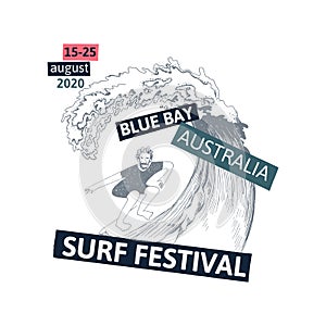 Surf festival poster