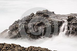 Surf And Lava Rocks Long Exposure, La Palma