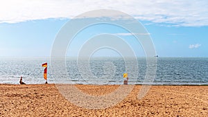 Surf Lifesaving Flags At The Beach