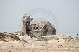 Surf lifesaving hut