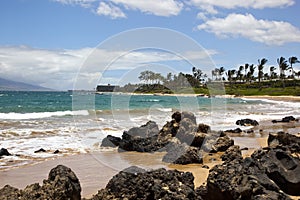 Surf on a Maui Beach