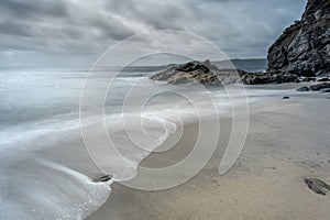 Surf over Sand, Carlyon Bay, Cornwall