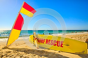 Surf rescue at Cottesloe Beach