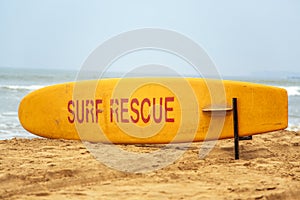 Surf rescue sign in Goa, India