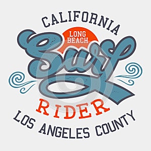 Surf rider California t-shirt