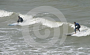 Surf riding in Taiwan.