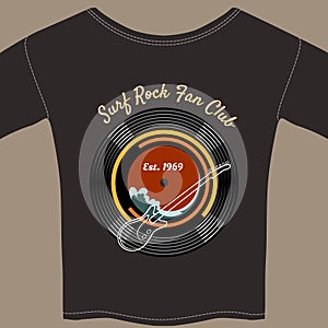 Surf Rock tee shirt photo