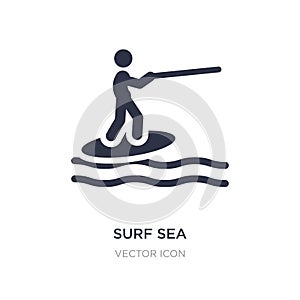 surf sea icon on white background. Simple element illustration from Sports concept
