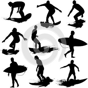 Surf Silhouettes photo