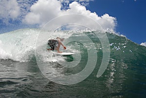 Surf tube ride