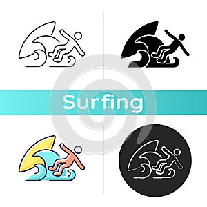Surf wipeout icon