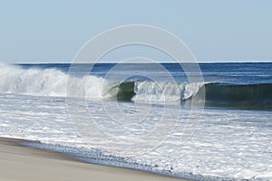 Surf's Up: Breaking Wave forming Barrel