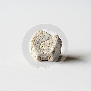 The surface cast a soft shadow, indicating a light source from the upper left