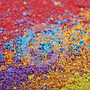 Surface coated with the paint pigment