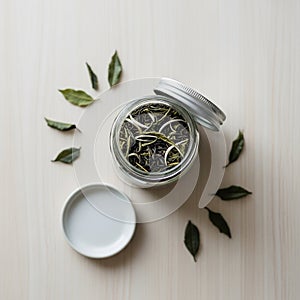 The surface complementing the tea theme. The arrangement highlights