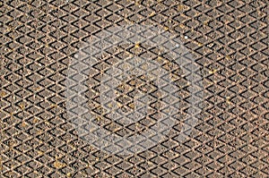 Surface of corrugated iron plate