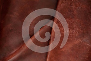 Surface and crease of leather.