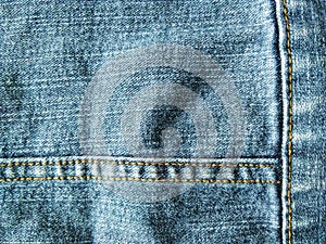 Surface of denim
