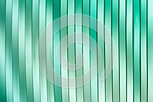 Surface, geometric pattern of the ends of thick glass. Green glass background, lines and strips