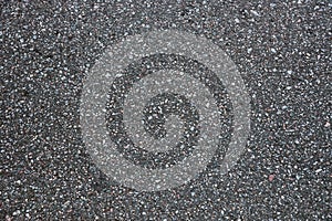 Surface grunge rough of asphalt. Tarmac dark grey grainy road. Texture Background Top view