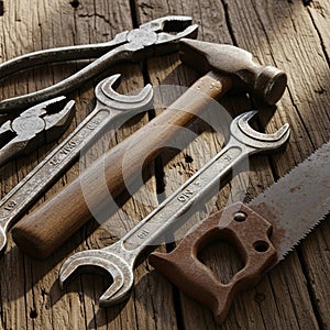 Surface has visible cracks and textures enhancing the rustic