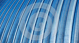 The surface of a industrial metal roof. Abstract background