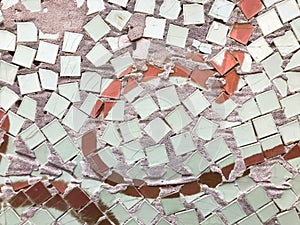 A surface made up of many small tiles.