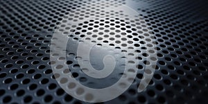 Surface of a Metal Perforated Sheet Texture Close Up, with Abstract Theme