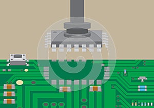 Surface mount technology component placement