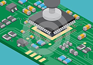 Surface mount technology IC placement