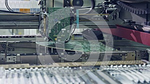 Surface mount technology smt machine places components on a circuit board