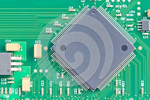 Surface mount technology (SMT) microchip photo