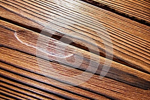 A Surface of old textured wooden background tinted