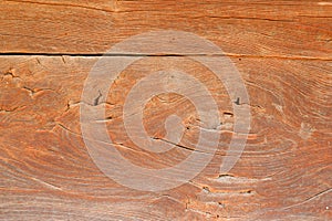 The surface of an old weathered wooden oak slab. Aged wood texture. Oak wood texture, background. Natural wood slab texture Wood