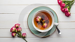 The surface. The overall composition is aesthetically balanced