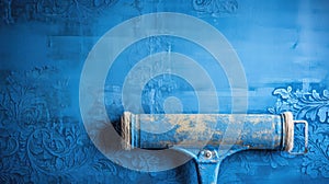 surface paint roller blue